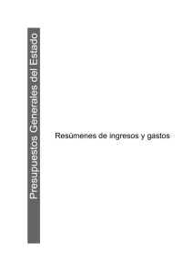 Resúmenes de ingresos y gastos