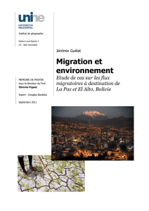 Migration et environnement