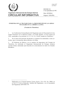 INFCIRC/411 - Amendments to the Treaty for the Prohibition of