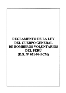 Reglamento de la Ley del CGBVP - Cuerpo General de Bomberos