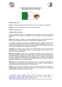 República Argelina Democrática y Popular Notas sobre Ceremonial
