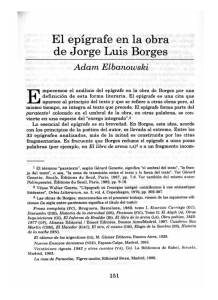 El epígrafe en la obra de Jorge Luis Borges