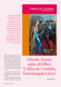 Alfredo Asensi, autor del libro “Califas de Córdoba. Tauromaquia
