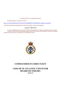 COMMANDER-IN-CHIEF FLEET LOSS OF SS ATLANTIC
