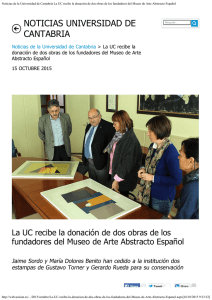 Noticias de la Universidad de Cantabria La UC recibe la donación