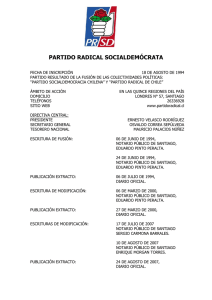 PARTIDO RADICAL SOCIALDEMOCRATA