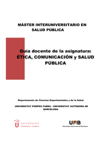 Plan docente 2013-2014 - Universitat Pompeu Fabra