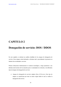 Denegación de servicio DOS DDOS