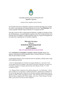 El Consulado General de la República Argentina en Fráncfort del