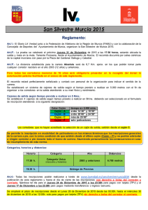 San Silvestre Murcia 2015 Reglamento