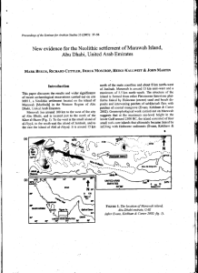 New evidence for the Neolithic settlement of Marawah Island, Abu