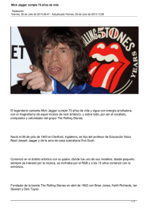 Mick Jagger cumple 70 años de vida