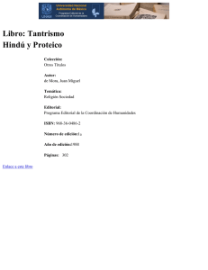 Libro: Tantrismo Hindú y Proteico