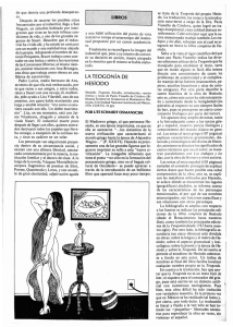 LA TEOGONíA DE HESíODO - Revista de la Universidad de México