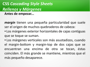CSS Cascading Style Sheets Rellenos y Márgenes