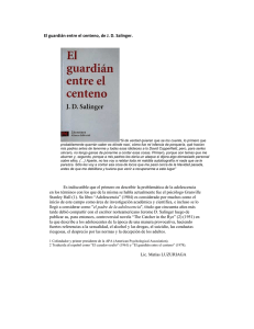PDF El guardian entre el centeno - Facultad de Psicología
