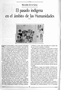 El pasado indígena en el ámbito de las Humanidades