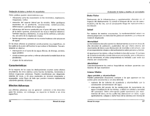 Evaluación de daños y Análrsis de necesidades Estos cambios