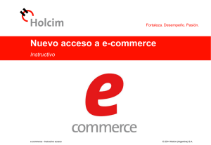 Nuevo acceso a e-commerce Instructivo