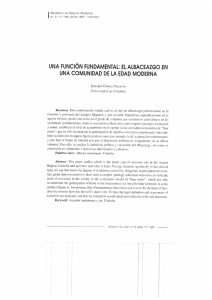 UNA FUNCIÓN FUNDAMENTAL: EL ALBACEAZGO EN UNA