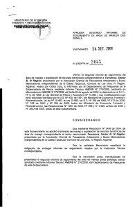 MINISTERIO DE EC i FOMENT O APRUEBA SEGUNDO