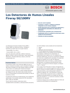 Los Detectores de Humos Lineales Fireray 50/100RV