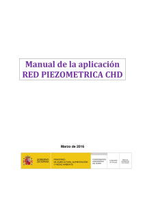 Manual de la aplicación RED PIEZOMETRICA CHD