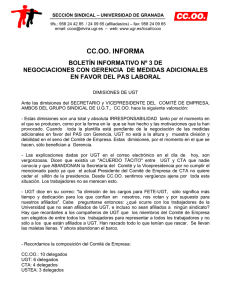 CC.OO. INFORMA - Universidad de Granada