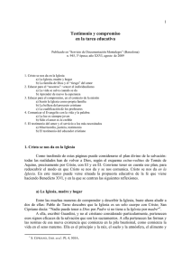 Testimonio y compromiso - Universidad de Navarra