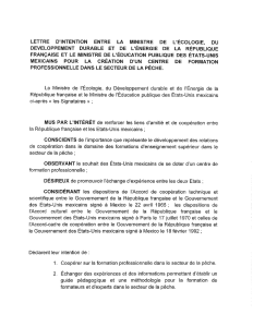 Carta de Intención entre el Secretario de