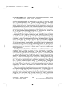 CLAVERO, Vicente (2016): El desahucio de la Monarquía. La