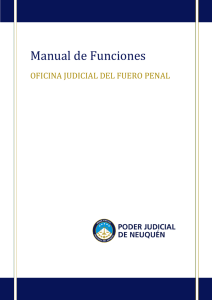 OFIJU Manual de Funciones Fuero Penal
