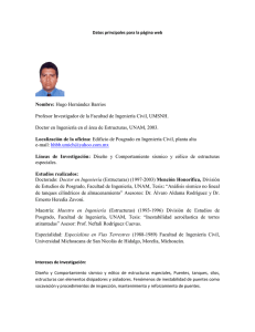 Nombre: Hugo Hernández Barrios Profesor Investigador de la