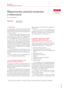 Hipertensión arterial resistente o refractaria