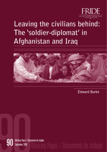 Leaving the civilians behind: The `soldier-diplomat`in