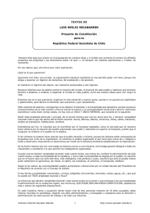 Proyecto Constitución de Luis E. Recabarren