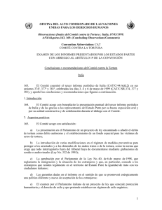 Observaciones finales del Comité contra la tortura: Italia. A