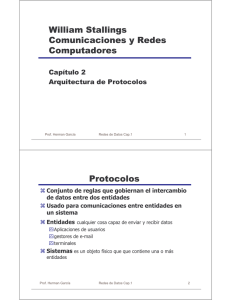 Capítulo 2 Arquitectura de Protocolos