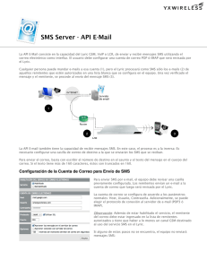 WP - SMS Server - API E-Mail