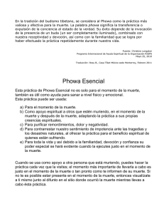Phowa Esencial - Casa Tibet México sede Monterrey