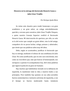 Discurso - Universidad Andina Simón Bolívar