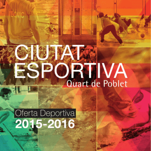 Plan de Oferta Deportiva 2015/2016