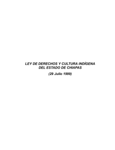 ley de derechos y cultura indígena del estado de chiapas