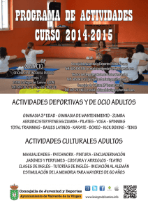 programa de actividades curso 2014-2015