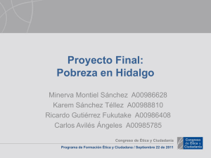 Proyecto Final: Pobreza en Hidalgo