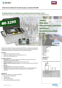 Sistema de medición de tensión de paso y contacto MI