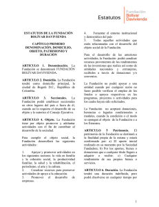 Estatutos - Fundación Bolívar Davivienda