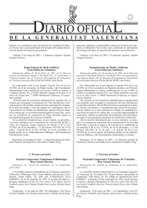 Informació pública de 26 de febrer de 2001, de la Direcció General