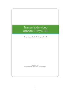 Implementación de protocolos RTP y RTSP
