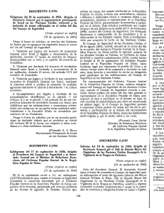 DOCUMENTO S/1794 Telegrama del 16 de septiembre de 1950